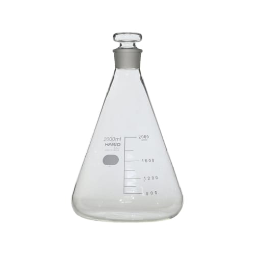  通用塞錐形瓶2000mL，通用塞38，帶刻度